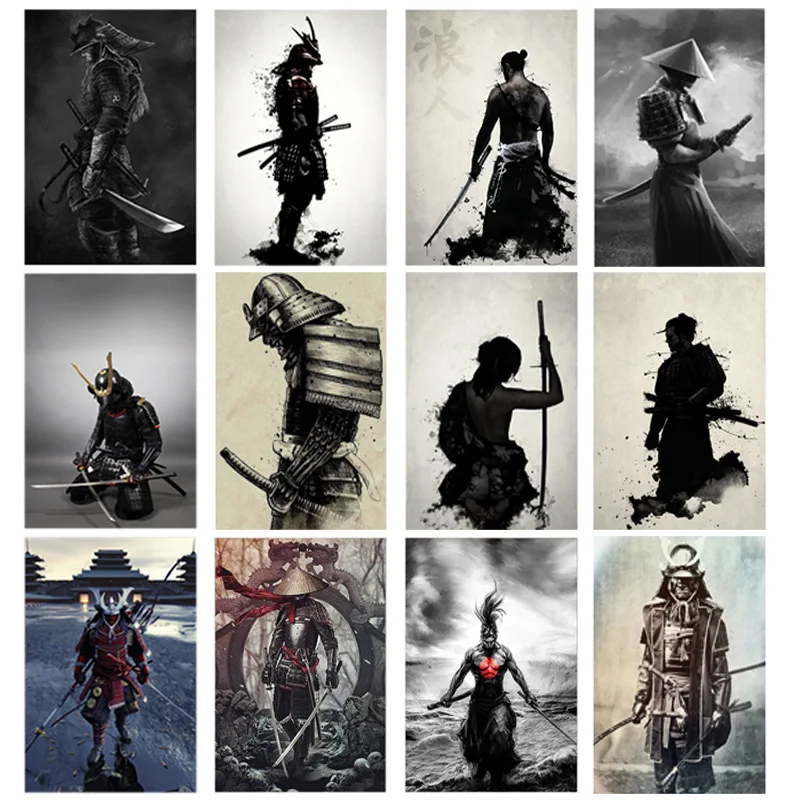 Japanese samurai canvas painting modern wall art character posters and prints decorating living room bedroom without frame
Japanese samurai canvas painting modern wall art character posters and prints decorating living room bedroom without frame