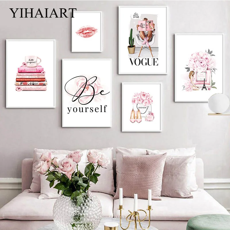 Fashion Wall Art Canvas Painting Pairs High Heels Poster and Print Simplicity Perfume Bag Lips Picture Modern Home Decoration
Fashion Wall Art Canvas Painting Pairs High Heels Poster and Print Simplicity Perfume Bag Lips Picture Modern Home Decoration