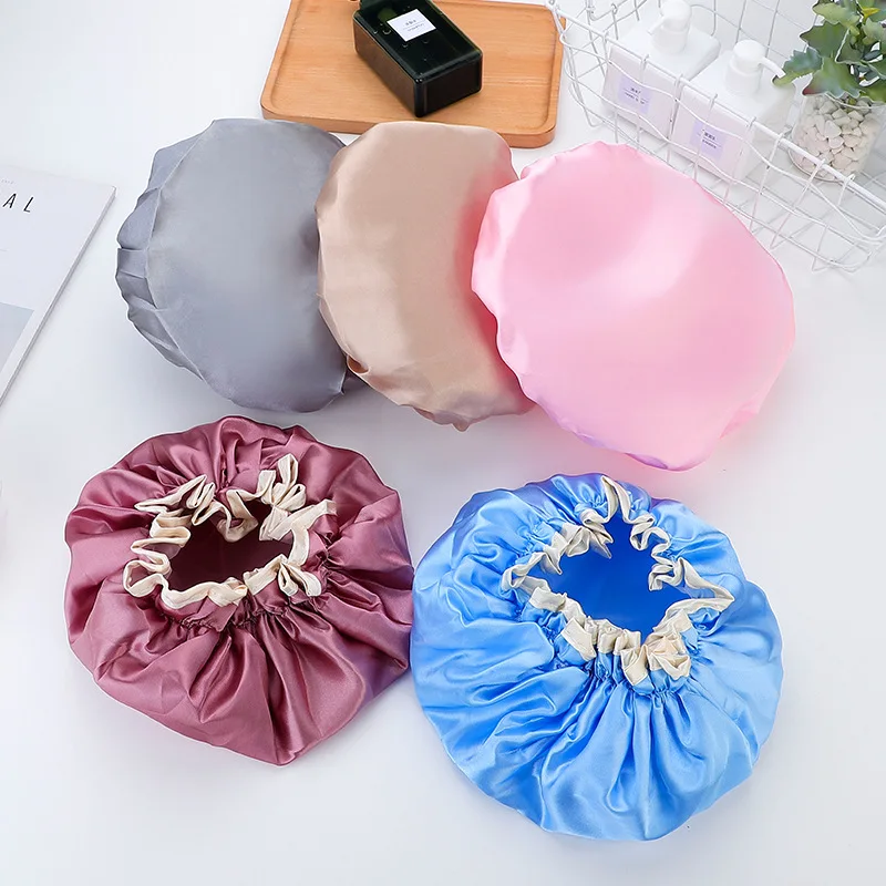1pcs Waterproof Bath Hat Double Layer Shower Hair Cover Women Supplies Shower Caps Bathroom Accessories Bathing Tools For Women
1pcs Waterproof Bath Hat Double Layer Shower Hair Cover Women Supplies Shower Caps Bathroom Accessories Bathing Tools For Women