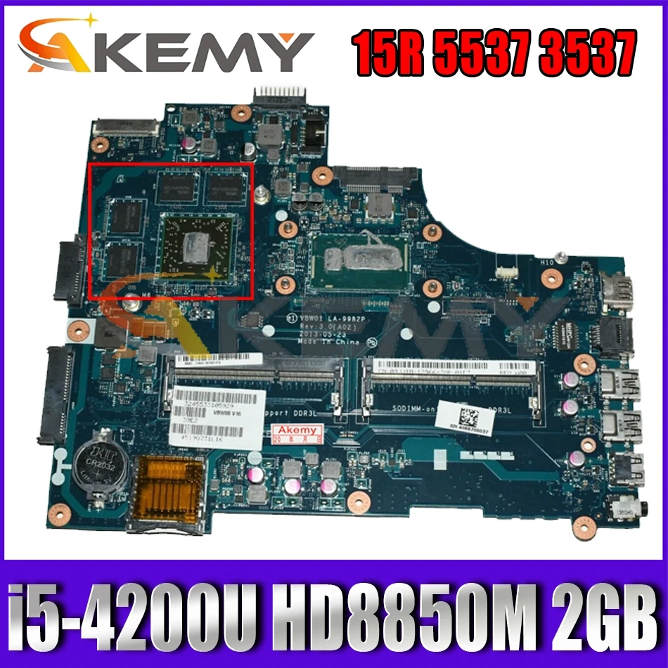 CN-09JJ1M 09JJ1M 9JJ1M For DELL Inspiron 3537 5537 Laptop Motherboard VBW01 LA-9982P W/ i5-4200U CPU HD8850M 2GB 100% Fully Test
CN-09JJ1M 09JJ1M 9JJ1M For DELL Inspiron 3537 5537 Laptop Motherboard VBW01 LA-9982P W/ i5-4200U CPU HD8850M 2GB 100% Fully Test