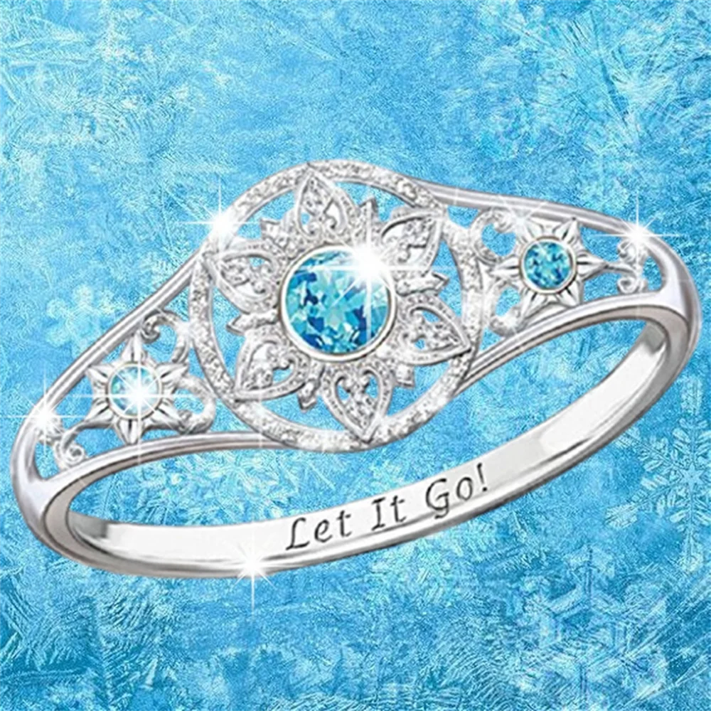 Fashion Women Snowflake Blue Crystal Ring Exquisite Cutout Ladies Ring Cocktail Party Jewelry Romantic Valentine's Day Jewelry
Fashion Women Snowflake Blue Crystal Ring Exquisite Cutout Ladies Ring Cocktail Party Jewelry Romantic Valentine's Day Jewelry