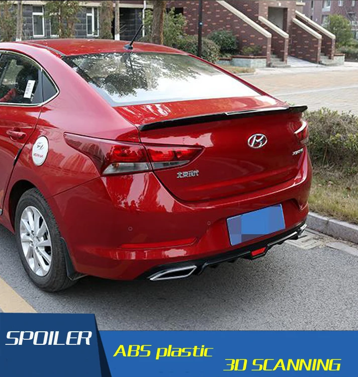 Спойлер для заднего крыла автомобиля задний спойлер Hyundai Verna 2017 цвет грунтовки