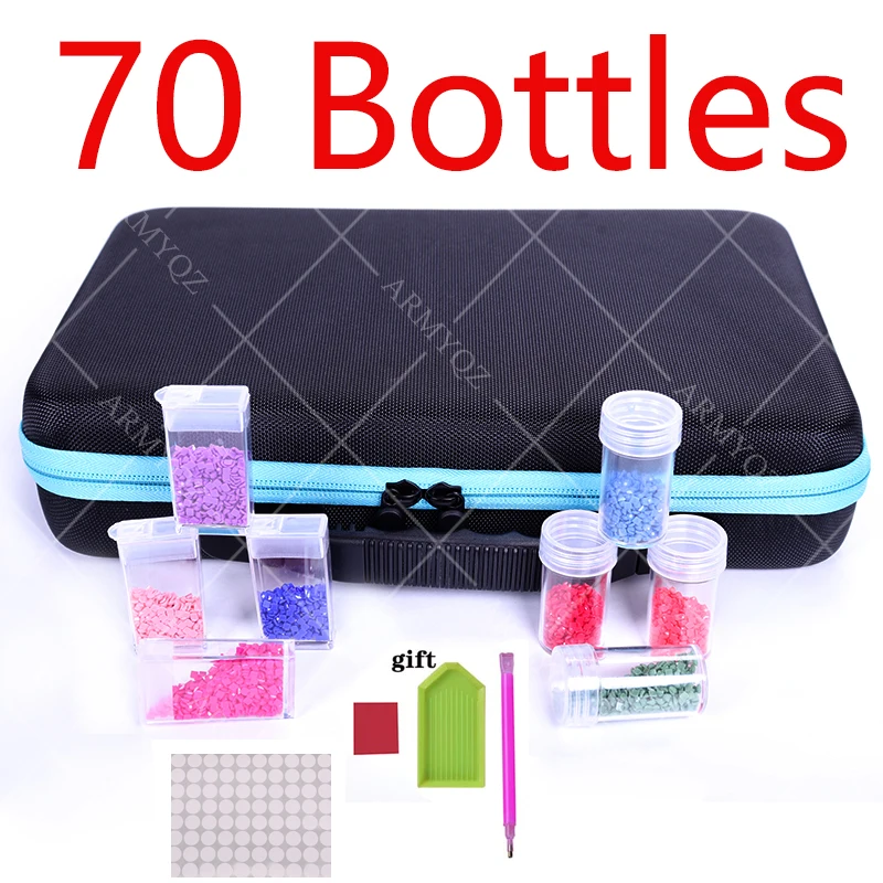 2021 New Diamond Painting Accessories Carry Case Container Storage Box 70 Bottles diamant painting Hand Bag Tools
2021 New Diamond Painting Accessories Carry Case Container Storage Box 70 Bottles diamant painting Hand Bag Tools