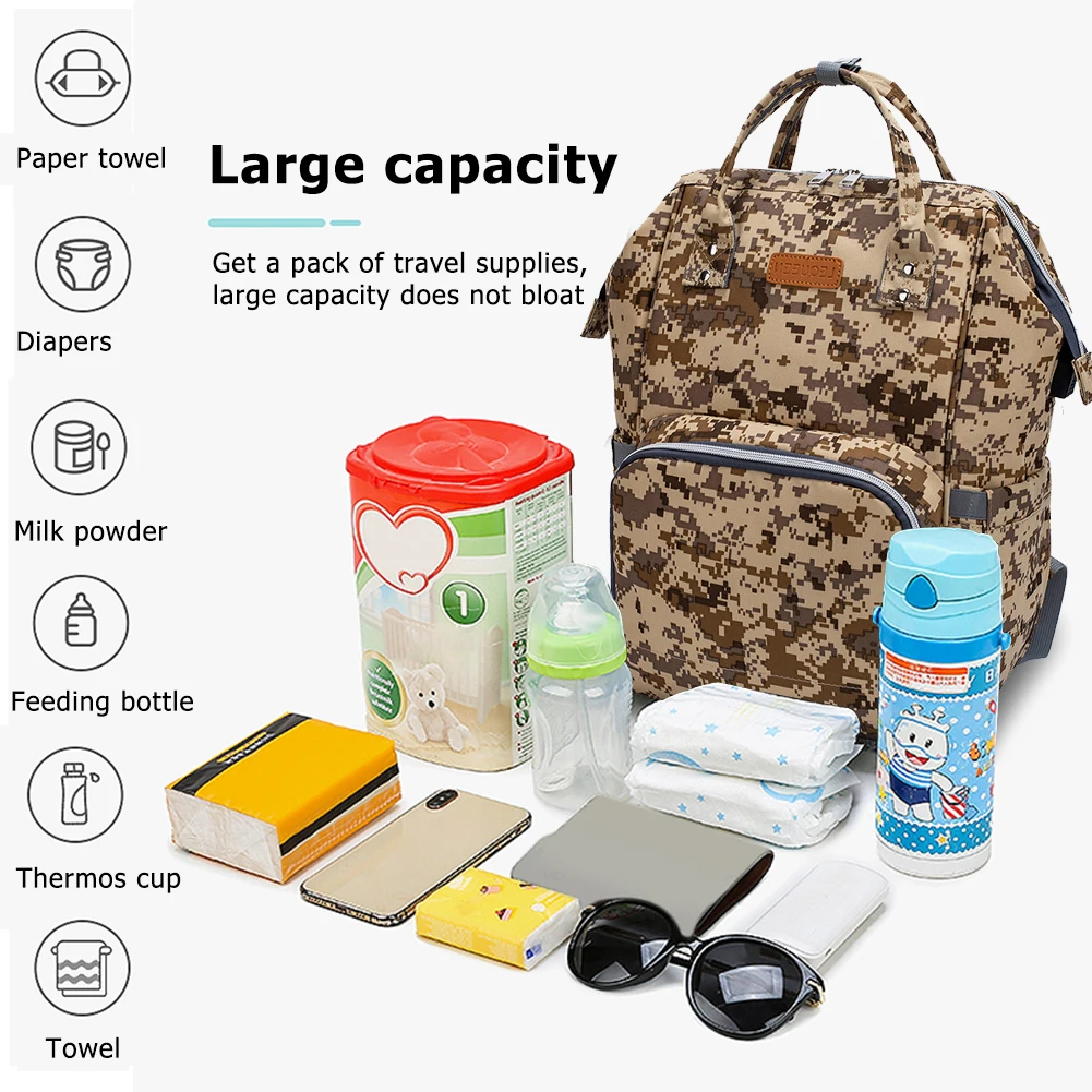 Folding Camouflage Diaper Bags Maternity Care Pregnant Women Outing Backpack Convenient Baby Nursing Portable Backpack
Folding Camouflage Diaper Bags Maternity Care Pregnant Women Outing Backpack Convenient Baby Nursing Portable Backpack