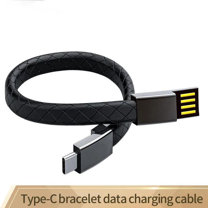 JH-LINK Portable Leather Micro USB Type-C Bracelet Charger Data Charging Cable Sync Cord For phone Android Type-C Phone Cable
JH-LINK Portable Leather Micro USB Type-C Bracelet Charger Data Charging Cable Sync Cord For phone Android Type-C Phone Cable