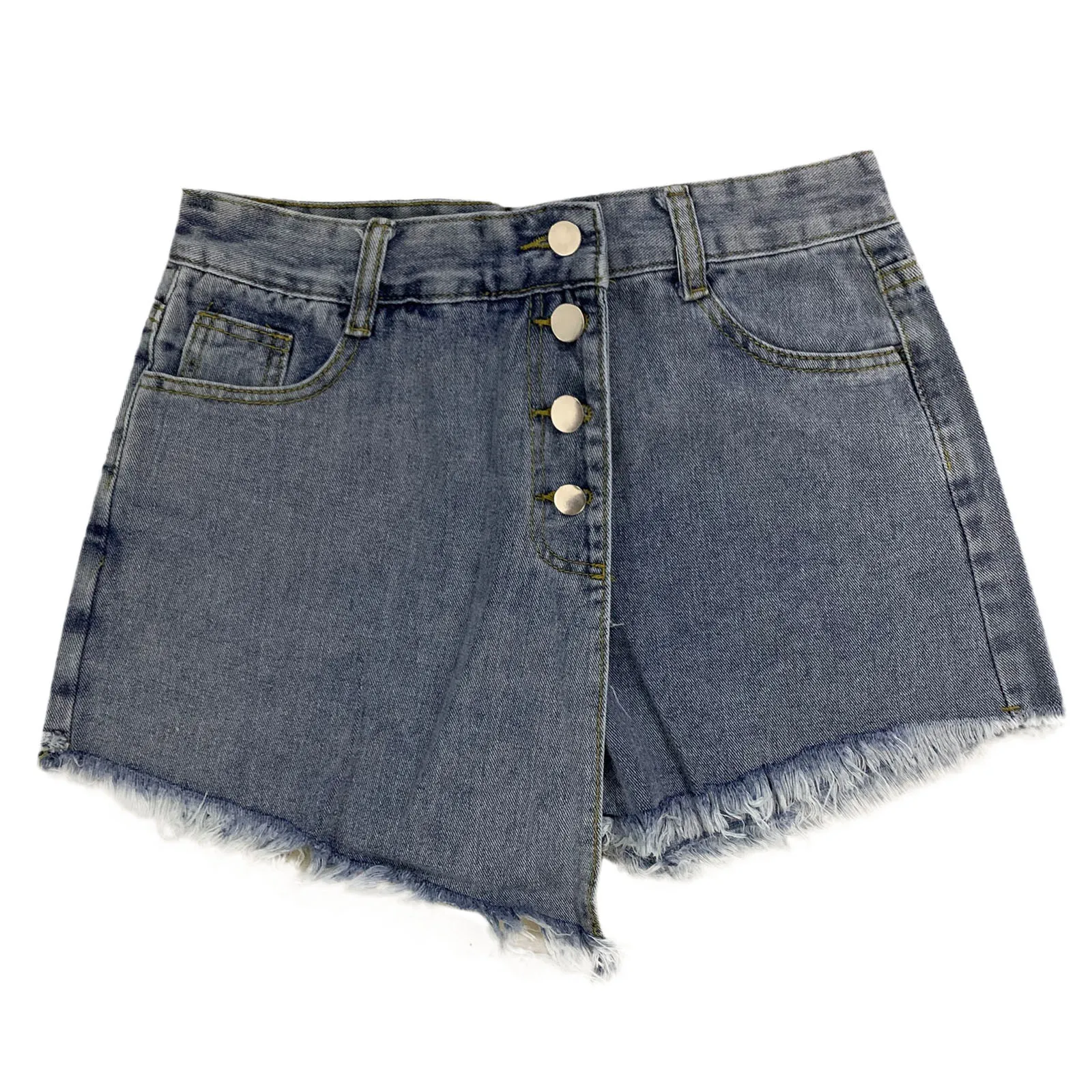 Jeans Irregular Waistband Pocket Shorts Women Denim Female Bottom High Waist Short Femme Casual Skinny Elastic Waist Shorts #4
Jeans Irregular Waistband Pocket Shorts Women Denim Female Bottom High Waist Short Femme Casual Skinny Elastic Waist Shorts #4