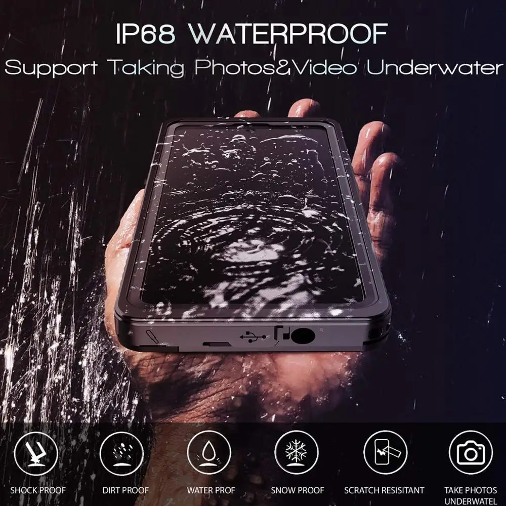 Waterproof case For Galaxy Note20 Ultra Shock Dirt Snow Proof Protection for Samsung note 20 6.9" case With Touch ID Cover
Waterproof case For Galaxy Note20 Ultra Shock Dirt Snow Proof Protection for Samsung note 20 6.9" case With Touch ID Cover