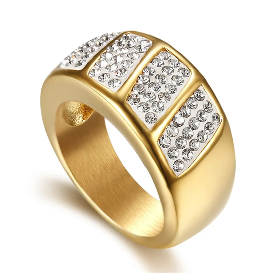 316L Stainless Steel Geometric Ring For Women Gold Color Iced Out Charm CZ Cool Party Ring Hip Hop Jewelry For Gifts Dropshippin
316L Stainless Steel Geometric Ring For Women Gold Color Iced Out Charm CZ Cool Party Ring Hip Hop Jewelry For Gifts Dropshippin