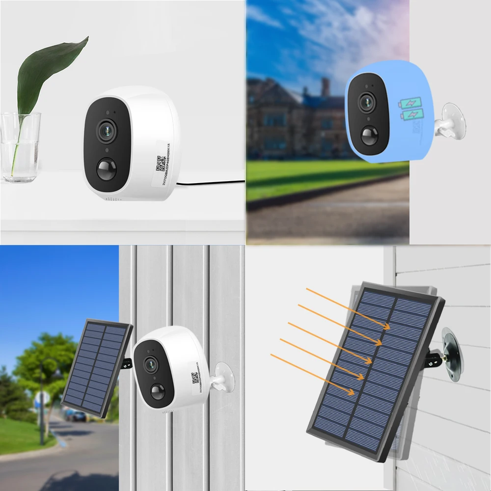 Solar Power Charging Wireless WiFi Camera 1080P 2MP HD Outdoor Security IP Camera Surveillance External Solar Panel
Solar Power Charging Wireless WiFi Camera 1080P 2MP HD Outdoor Security IP Camera Surveillance External Solar Panel