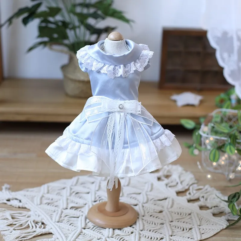 Small Dog Cat Dress Pet Puppy Clothes Formal Dresses Handmade Girls Teddy Yorkie Maltese Light Blue Pets Gown
Small Dog Cat Dress Pet Puppy Clothes Formal Dresses Handmade Girls Teddy Yorkie Maltese Light Blue Pets Gown