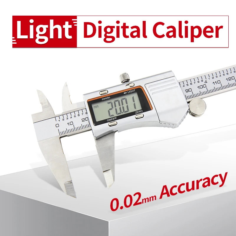 Light Digital Caliper Electronic Metal Vernier Calipers Stainless Steel Micrometer Ruler Woodworking Measuring Tools 0-150mm
Light Digital Caliper Electronic Metal Vernier Calipers Stainless Steel Micrometer Ruler Woodworking Measuring Tools 0-150mm