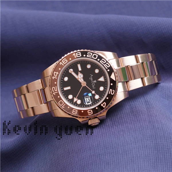 Classic New Men Automatic Mechanical Rose Gold Silver Black Ceramic Bezel GMT Stainless Steel Sapphire Luminous Watch AAA+
Classic New Men Automatic Mechanical Rose Gold Silver Black Ceramic Bezel GMT Stainless Steel Sapphire Luminous Watch AAA+