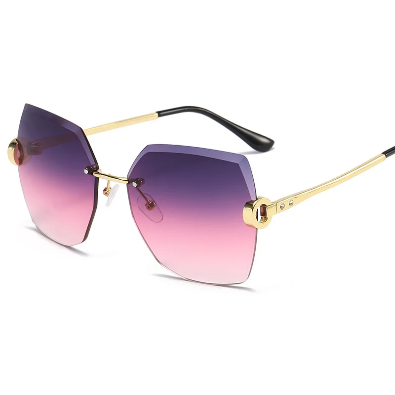 Luxury Design Sunglasses Women Frameless Oversize 2021 Sun Glasses Cutting Lenes Fashion Lady Eyewear Accessories
Luxury Design Sunglasses Women Frameless Oversize 2021 Sun Glasses Cutting Lenes Fashion Lady Eyewear Accessories