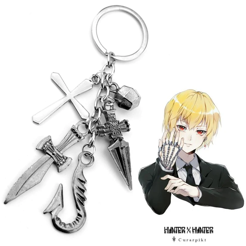 Anime Trinket Keychain Hunter X Hunter Kurapika Weapon Model Key Chains Metal Pendant Keyholder Women Men Boys Backpack Keyring
Anime Trinket Keychain Hunter X Hunter Kurapika Weapon Model Key Chains Metal Pendant Keyholder Women Men Boys Backpack Keyring