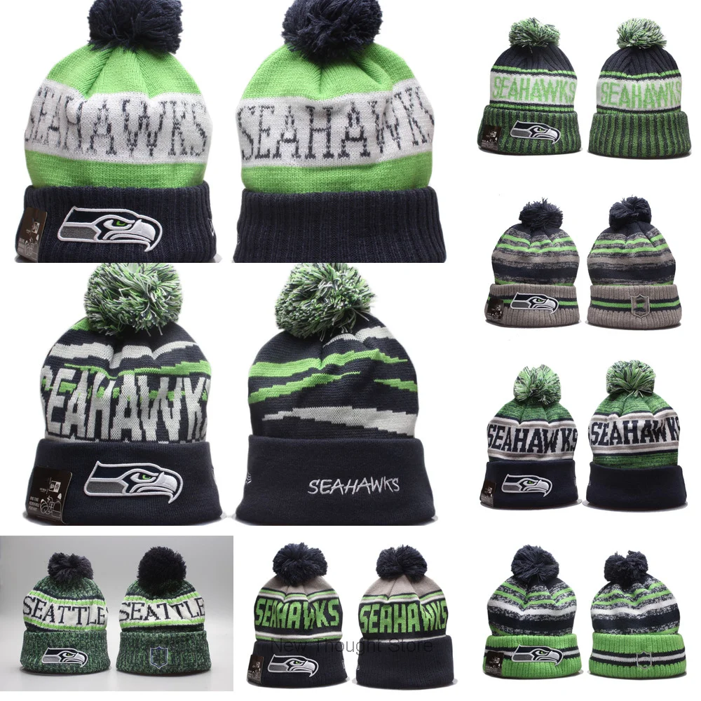 Embroidery Seattle Knitted Hats Women Men Winter Cap Warm Skiing Beanies Cuffed Seahawks Knit Hat With Pom
Embroidery Seattle Knitted Hats Women Men Winter Cap Warm Skiing Beanies Cuffed Seahawks Knit Hat With Pom