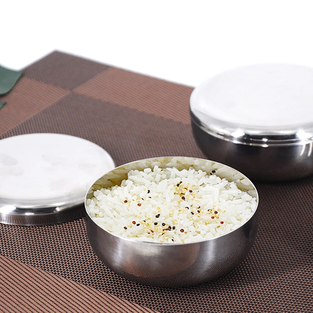 Korean Style Stainless Steel Rice Bowl With Lid Single-Layer Salad Bowl Kimchi Bowl Fresh-Keeping Bowl Stainless Steel Material
Korean Style Stainless Steel Rice Bowl With Lid Single-Layer Salad Bowl Kimchi Bowl Fresh-Keeping Bowl Stainless Steel Material
