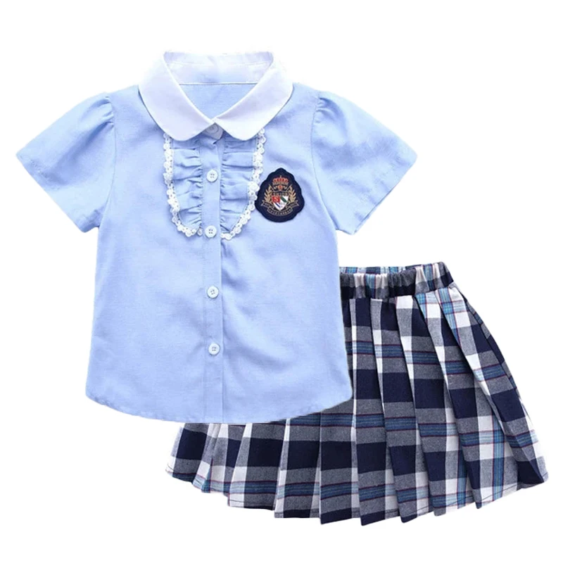 Для девочек Комплекты одежды летние футболки с короткими рукавами, рубашка с галстуком-бабочкой + клетчатая юбка, комплект Детская школьная...
Для девочек Комплекты одежды летние футболки с короткими рукавами, рубашка с галстуком-бабочкой + клетчатая юбка, комплект Детская школьная...