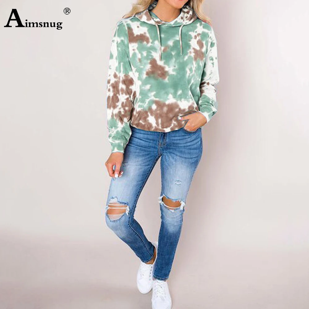 2020 Long Sleeve Hoodies Sweatshirt Women Summer Fashion Color Block Tie dye Print Casual Top Autumn Ladies Hooded Sweatshirts
2020 Long Sleeve Hoodies Sweatshirt Women Summer Fashion Color Block Tie dye Print Casual Top Autumn Ladies Hooded Sweatshirts