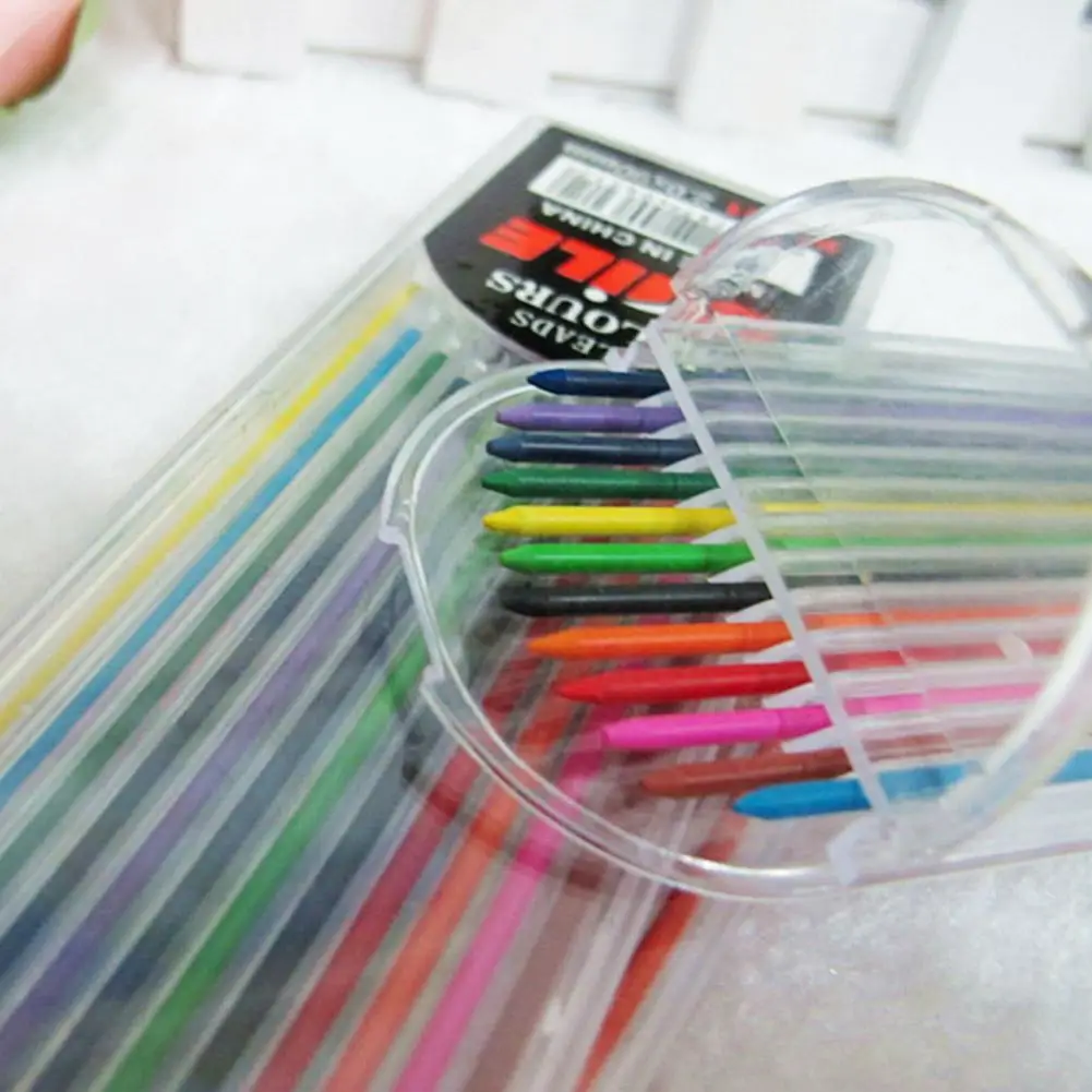 12 Pc/Box 2 mm 12 Color Length Mechanical Pencil Office Gel Lead Refill Pen Sketch Drawing Supplies Color Student Art Supplies
12 Pc/Box 2 mm 12 Color Length Mechanical Pencil Office Gel Lead Refill Pen Sketch Drawing Supplies Color Student Art Supplies