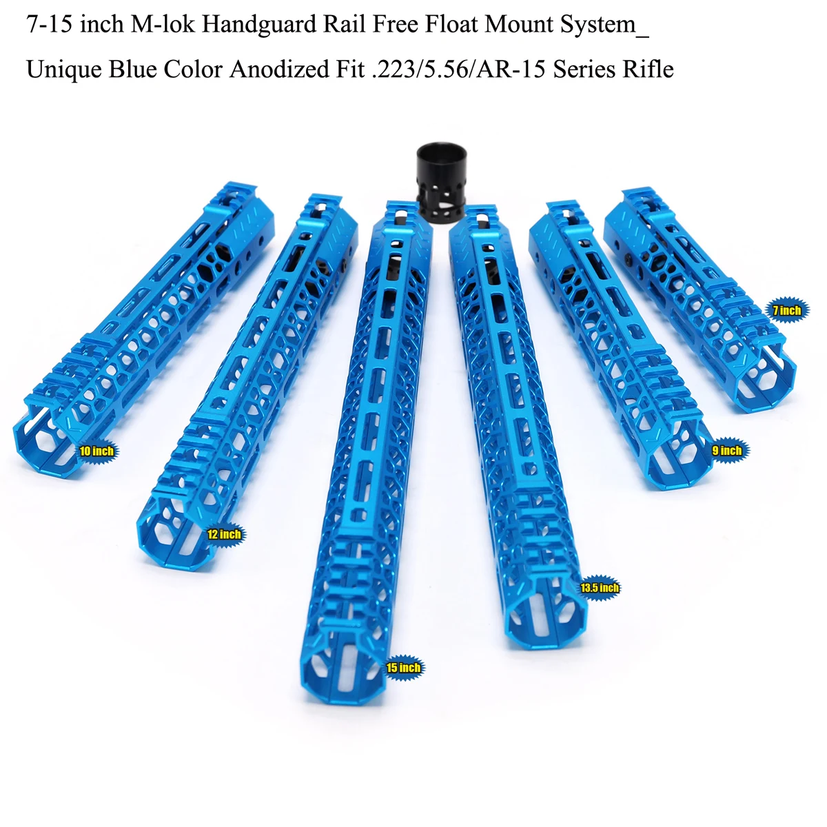 TriRock 7/9/10/12/13.5/15'' Inch M-Lok Handguard Rail Picatinny Mount Sytsem Ultralight New Design_Unique Blue Color Anodized
TriRock 7/9/10/12/13.5/15'' Inch M-Lok Handguard Rail Picatinny Mount Sytsem Ultralight New Design_Unique Blue Color Anodized