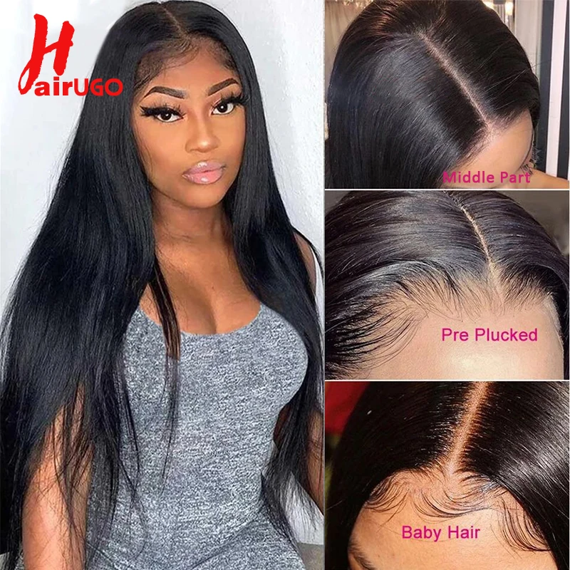 HairUGo Brazilian 13*1 T Part Lace Wig Human Hair Wigs Non-Remy Straight Wigs For Women 4*4 Lace Closure Wigs Pre Plucked 150%
HairUGo Brazilian 13*1 T Part Lace Wig Human Hair Wigs Non-Remy Straight Wigs For Women 4*4 Lace Closure Wigs Pre Plucked 150%