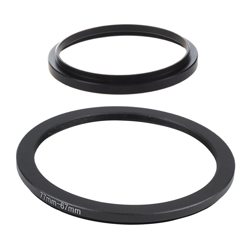 2PCS Camera Replacement Metal 49Mm-52Mm Step Up Filter Ring Adapter With 77Mm-67Mm Step Down Ring Adapter Black
2PCS Camera Replacement Metal 49Mm-52Mm Step Up Filter Ring Adapter With 77Mm-67Mm Step Down Ring Adapter Black
