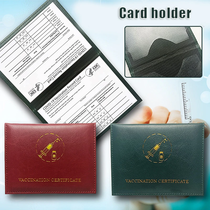 CDC Vaccination Card Holder With Double Card Slot Portable Multipurpose PU Leather Passport Holder Органайзер Для Канцерии
CDC Vaccination Card Holder With Double Card Slot Portable Multipurpose PU Leather Passport Holder Органайзер Для Канцерии