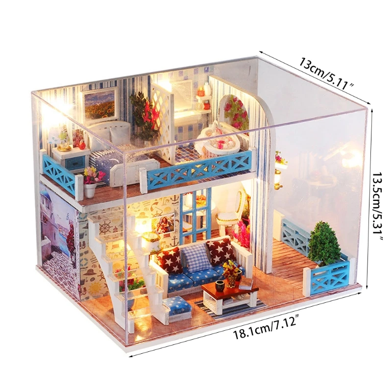 Dollhouse Miniature with Furniture, DIY Wooden House Kit Plus Dust Proof , 1:25 Tiny House Building Kit(Home of Helen
Dollhouse Miniature with Furniture, DIY Wooden House Kit Plus Dust Proof , 1:25 Tiny House Building Kit(Home of Helen