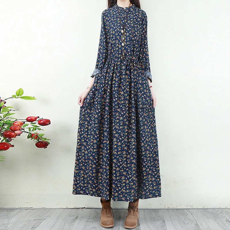 Floral Print A-line Mori Girls Casual Dresses Plus Size Women Cotton Linen Long Dress New 2020 Autumn Arts Style Vintage
Floral Print A-line Mori Girls Casual Dresses Plus Size Women Cotton Linen Long Dress New 2020 Autumn Arts Style Vintage