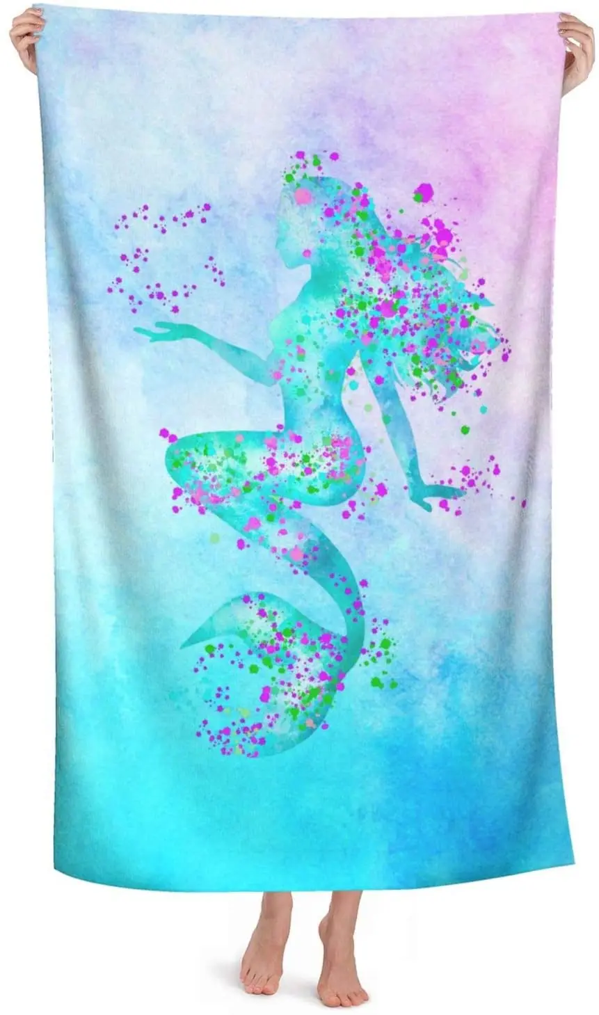 Mermaid Beach Towel Sand-free Microfiber And Princess Design Beach Towel Super Absorbent Girl Swimming Bath Towel 32x52
Mermaid Beach Towel Sand-free Microfiber And Princess Design Beach Towel Super Absorbent Girl Swimming Bath Towel 32x52