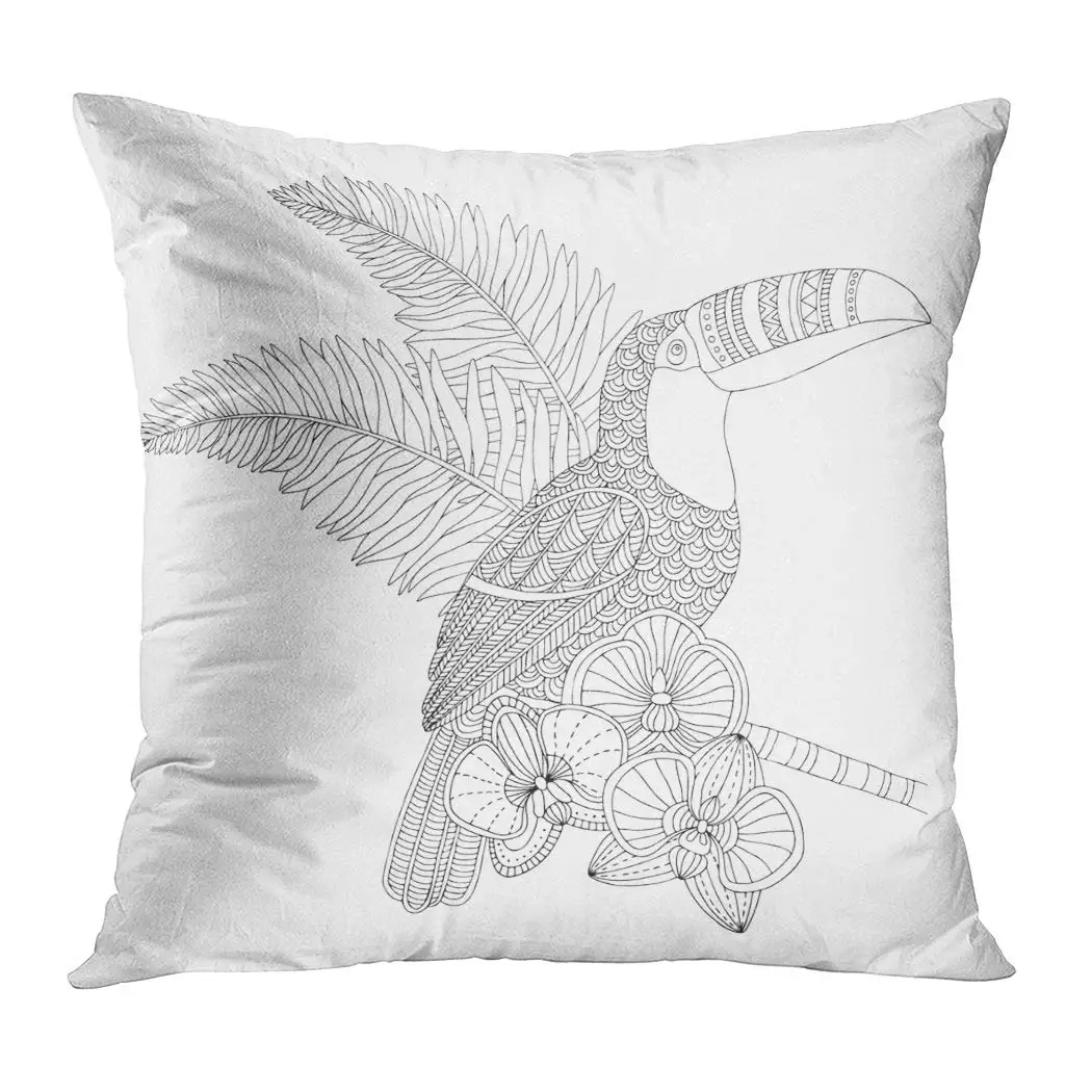 Throw Pillow Cover Square 20x20 Inch Hand Drawn Toucan Bird Tropical Cushion Home Sofa Decor Hidden Zipper Polyester Pillowcase
Throw Pillow Cover Square 20x20 Inch Hand Drawn Toucan Bird Tropical Cushion Home Sofa Decor Hidden Zipper Polyester Pillowcase