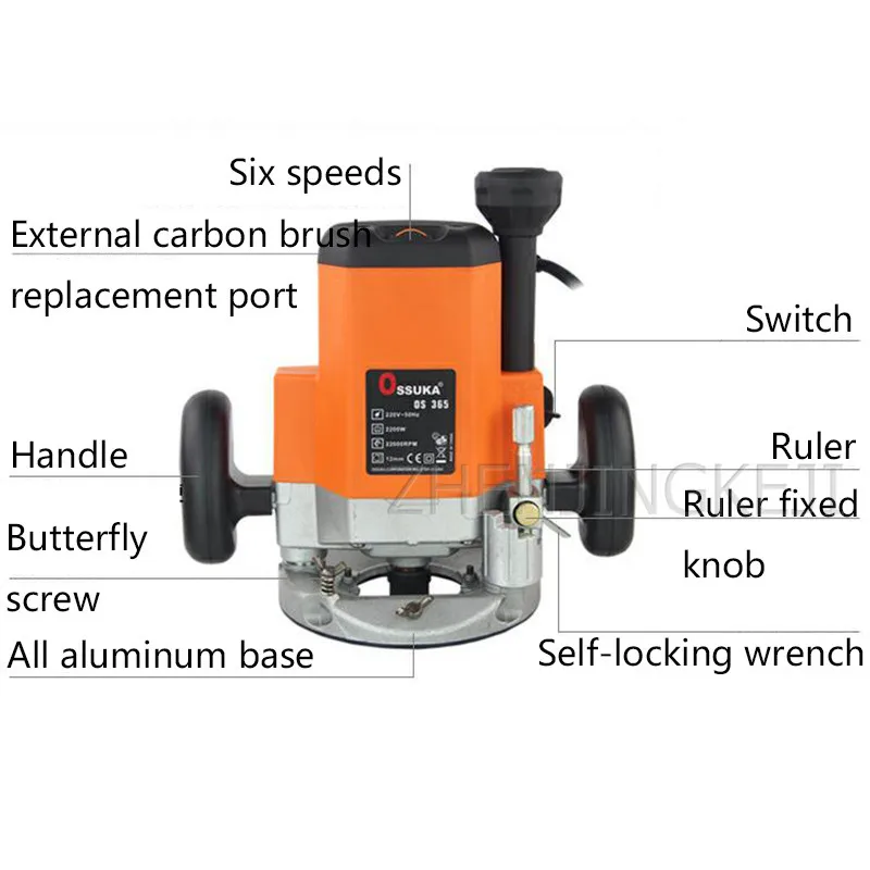 220V Carpentry Engraving Machine Slotted Trimming Milling Cut Out Carpenter Tools Decoration Home 2200W Copper Motor Device
220V Carpentry Engraving Machine Slotted Trimming Milling Cut Out Carpenter Tools Decoration Home 2200W Copper Motor Device