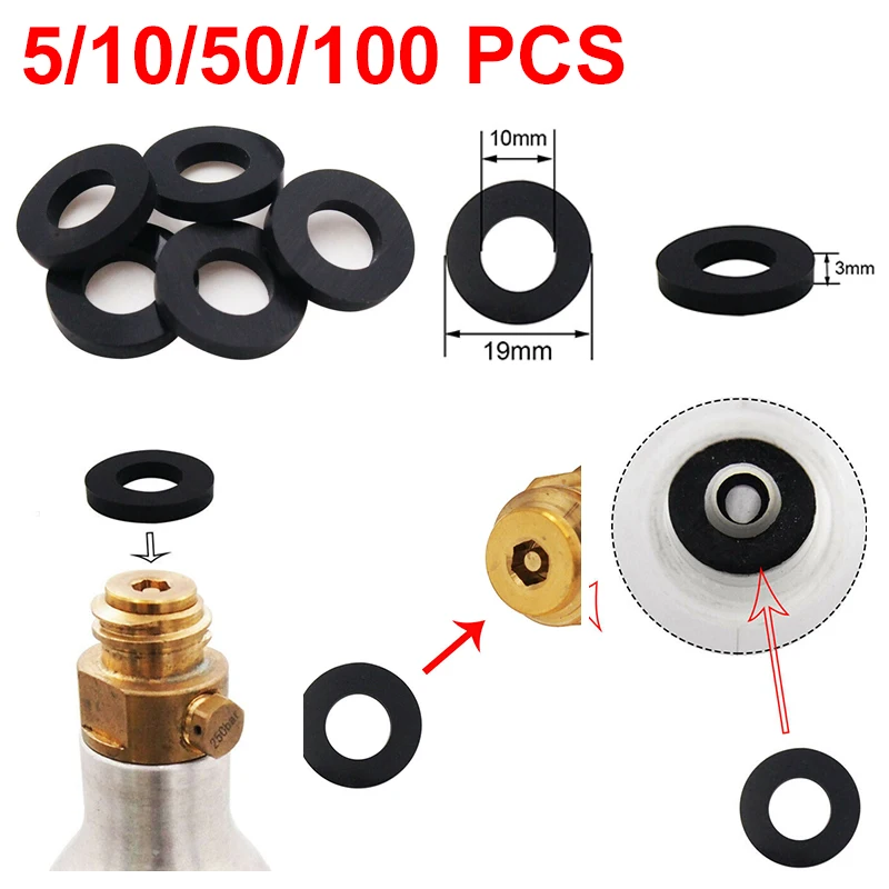 5/10Pcs Sealing Washer Replacement Gaskets Ring for Sodastream Nozzle Repair Adapter Gasket Sealing O Rings Rubber Set 
5/10Pcs Sealing Washer Replacement Gaskets Ring for Sodastream Nozzle Repair Adapter Gasket Sealing O Rings Rubber Set