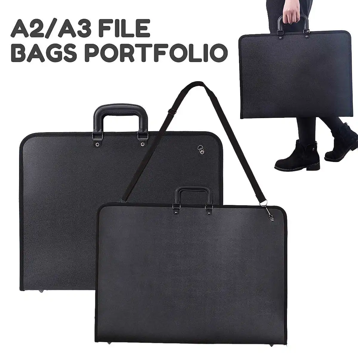 Portable A2 A3 Vinyl Artist Portfolio Drawing Storage File Bags Folder Waterproof Document Carry Case Painting Board Bag
Portable A2 A3 Vinyl Artist Portfolio Drawing Storage File Bags Folder Waterproof Document Carry Case Painting Board Bag