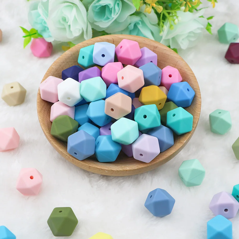 Sunrony 10 Pcs Hexagon 14MM Silicone Beads Silicone Chew Teether DIY Pacifier Chain Bracelet Necklace Accessories Baby Toys
Sunrony 10 Pcs Hexagon 14MM Silicone Beads Silicone Chew Teether DIY Pacifier Chain Bracelet Necklace Accessories Baby Toys