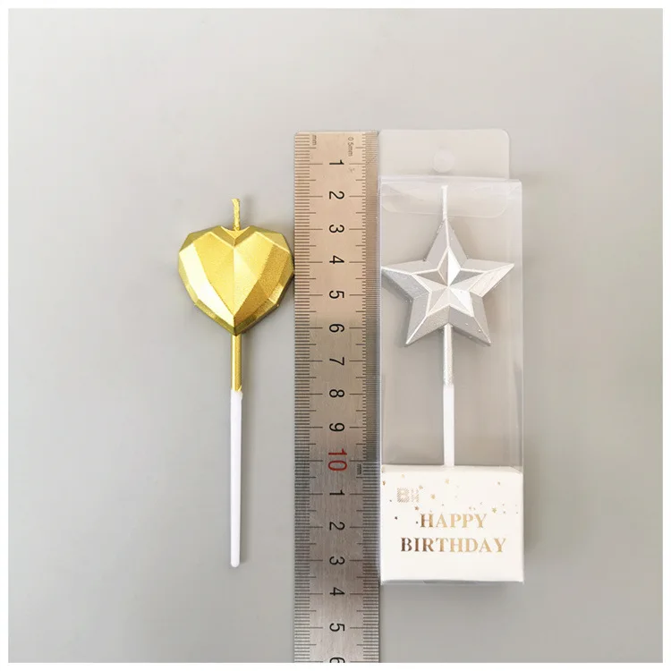 3D Candle Birthday Cake Decorating Tools Diamond Wedding Baking Decoration Creative Star Cute Children's Party Valentines Day
3D Candle Birthday Cake Decorating Tools Diamond Wedding Baking Decoration Creative Star Cute Children's Party Valentines Day