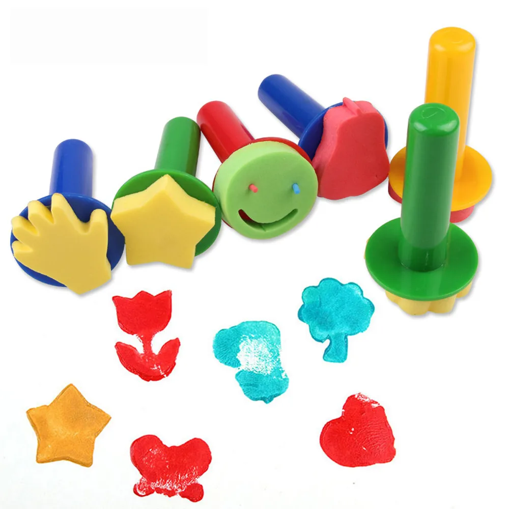 40^6pcs Sponge Paint Graffiti Brushes Children Toys Painting Pen Kids DIY Flower Graffiti Sponge Art Supplies Seal Painting Tool
40^6pcs Sponge Paint Graffiti Brushes Children Toys Painting Pen Kids DIY Flower Graffiti Sponge Art Supplies Seal Painting Tool