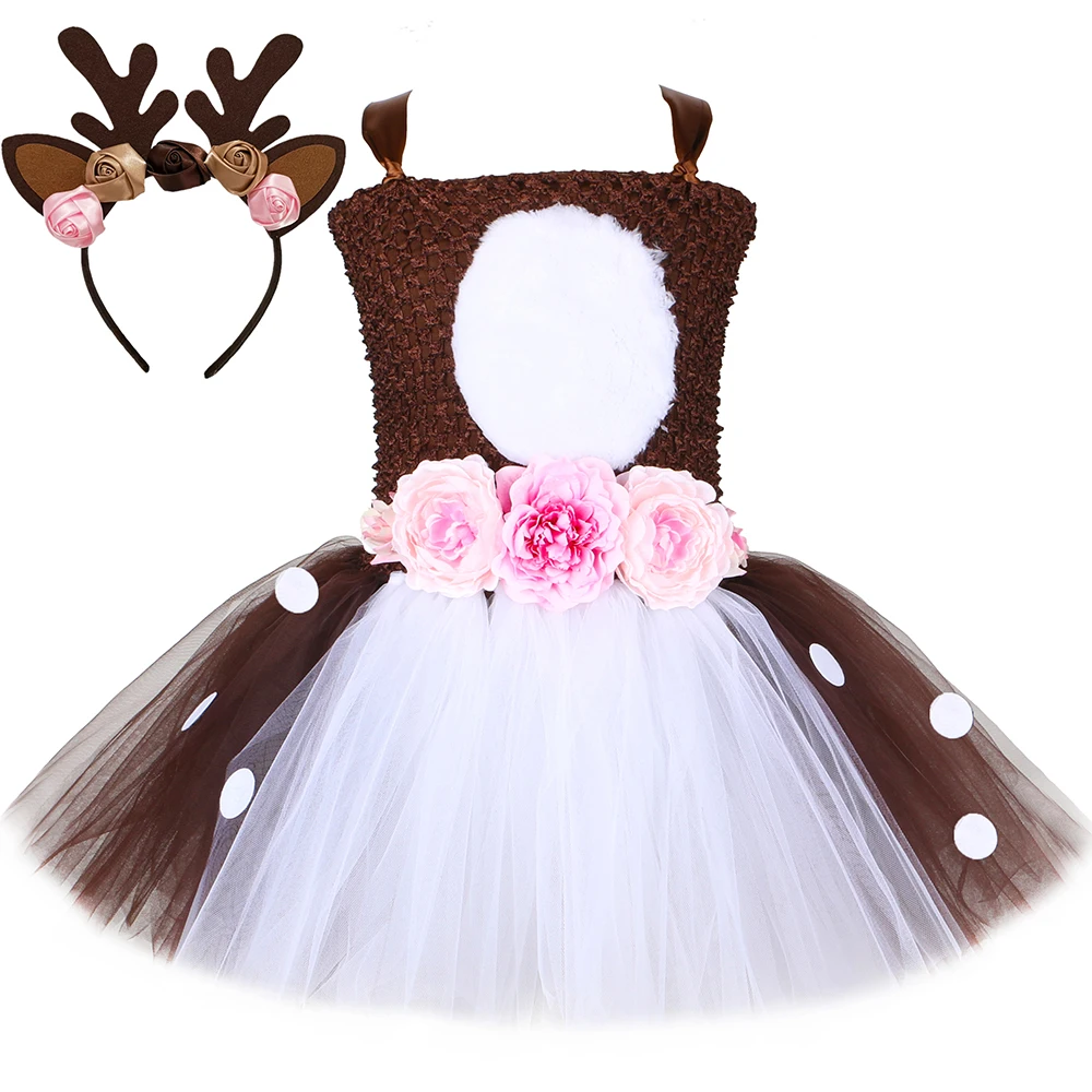 Flowers Deer Tutu Dress Girls Halloween Costume for Kids Clothes Baby Girl Christmas Birthday Party Dresses Cartoon Deer Cosplay
Flowers Deer Tutu Dress Girls Halloween Costume for Kids Clothes Baby Girl Christmas Birthday Party Dresses Cartoon Deer Cosplay