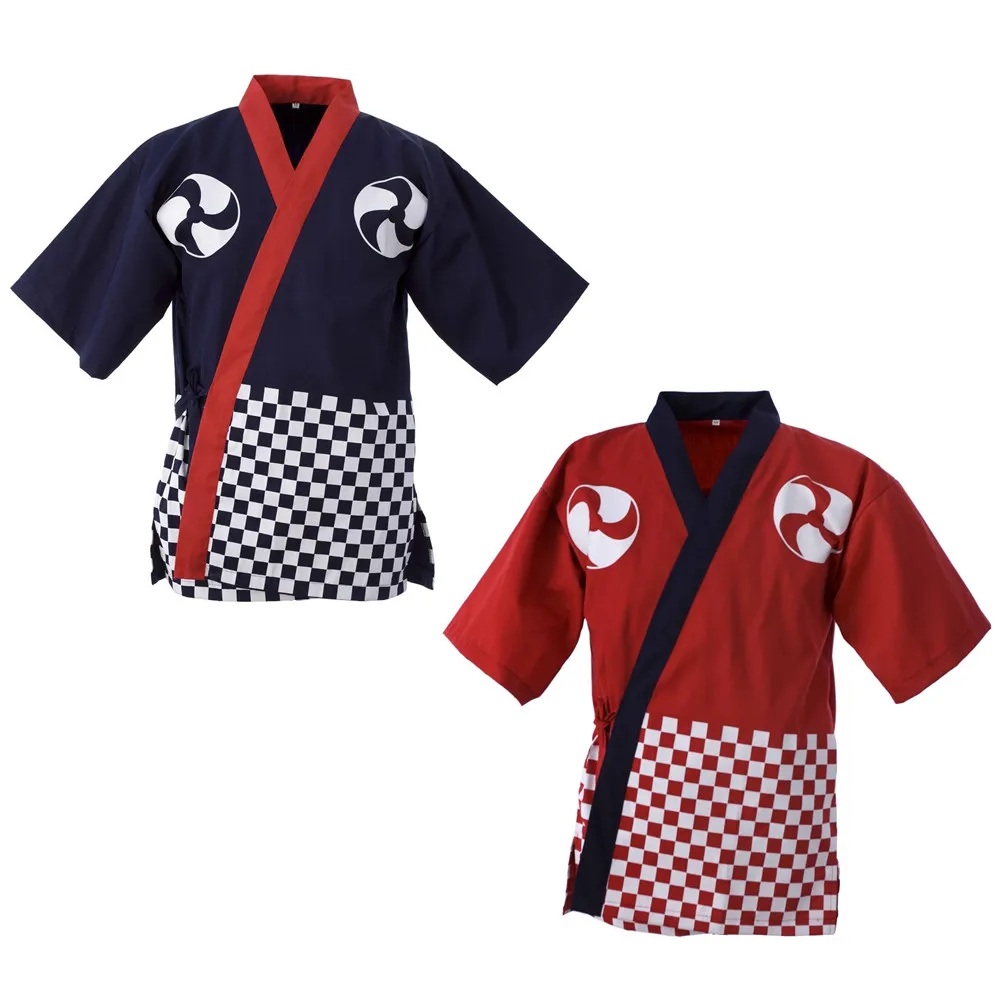 Chef uniform Japanese and Korean cuisine jacket Sushi shirt Summer cotton Kimono restaurant waiter shirt cooking uniform
Chef uniform Japanese and Korean cuisine jacket Sushi shirt Summer cotton Kimono restaurant waiter shirt cooking uniform
