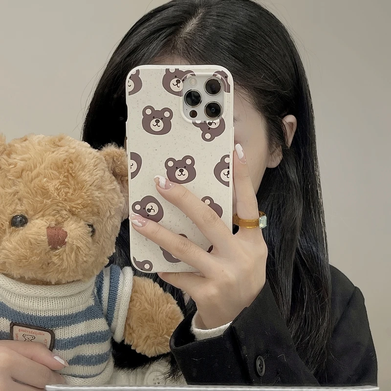 Cute Cartoon Animal Bear Korea Phone Case For iPhone 13 Pro Max 12 11 Pro Max X Xs Max Xr Cover Wheat Straw Soft Coque
Cute Cartoon Animal Bear Korea Phone Case For iPhone 13 Pro Max 12 11 Pro Max X Xs Max Xr Cover Wheat Straw Soft Coque