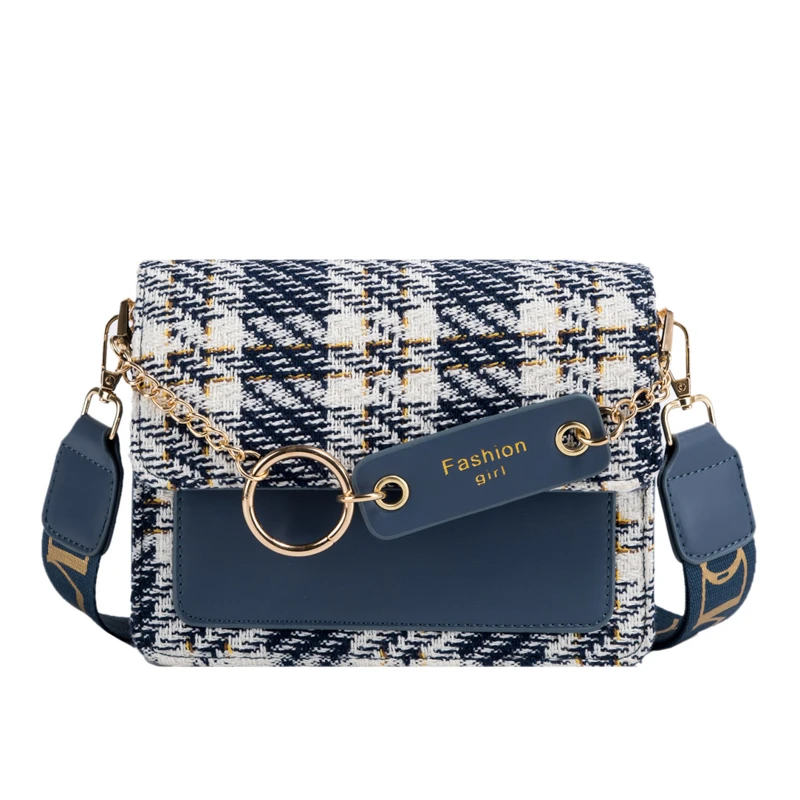 Woolen Cloth Plaid Crossbody Bags for Women 2021 Travel Classic Flap Handbag Fashion Simple Shoulder Purses Ladies Designer
Woolen Cloth Plaid Crossbody Bags for Women 2021 Travel Classic Flap Handbag Fashion Simple Shoulder Purses Ladies Designer