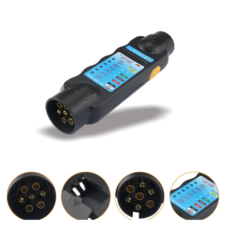 New 7 Pin Trailer Socket Durable 12V Truck Trailer Plug Socket Tester Wiring Circuit Light Test Tool Car Circuit Testing
New 7 Pin Trailer Socket Durable 12V Truck Trailer Plug Socket Tester Wiring Circuit Light Test Tool Car Circuit Testing