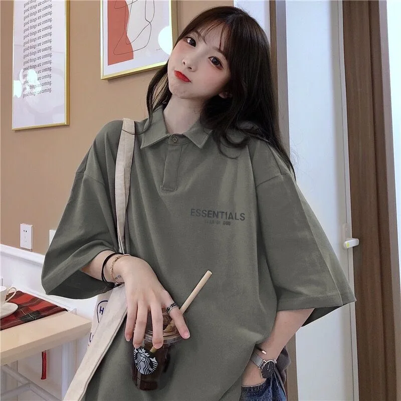 21 New Summer ESSENTIALS Double-Line Reflective Tide Brand Loose High Street POLO Shirt For Men And Women Short-Sleeved T-Shirt
21 New Summer ESSENTIALS Double-Line Reflective Tide Brand Loose High Street POLO Shirt For Men And Women Short-Sleeved T-Shirt