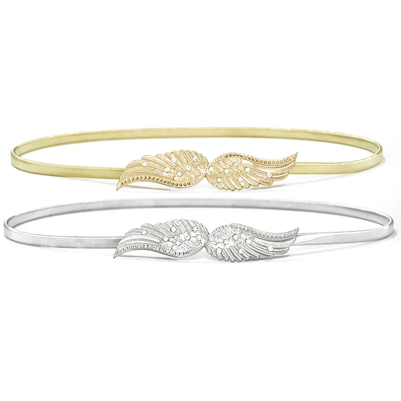 Fashion Wings Belts Ladies Elastic New 70-90CM Rhinestone Decoration Gold Silver All-match High Quality Accessories Waistbands
Fashion Wings Belts Ladies Elastic New 70-90CM Rhinestone Decoration Gold Silver All-match High Quality Accessories Waistbands