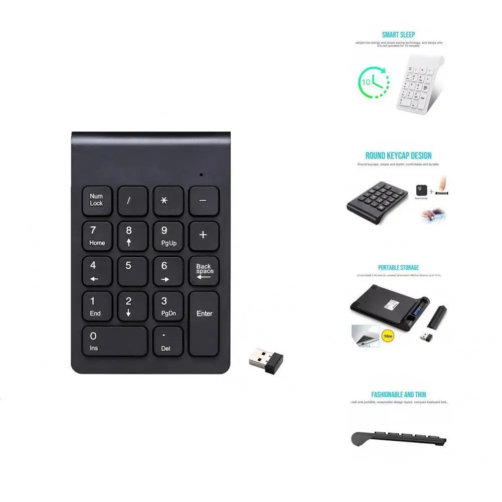 High-quality Ultra-thin Plug Play 2.4G Wireless Intelligent Number Keyboard for Office Number Keyboard Number Pad
High-quality Ultra-thin Plug Play 2.4G Wireless Intelligent Number Keyboard for Office Number Keyboard Number Pad