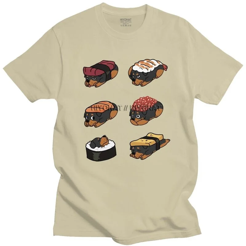Funny Rottweiler Sushi Nigiri Men T Shirt Pure Cotton Tee Tops Metzgerhund Dog Lover Tshirts Short Sleeve Urban T-shirt Merch
Funny Rottweiler Sushi Nigiri Men T Shirt Pure Cotton Tee Tops Metzgerhund Dog Lover Tshirts Short Sleeve Urban T-shirt Merch