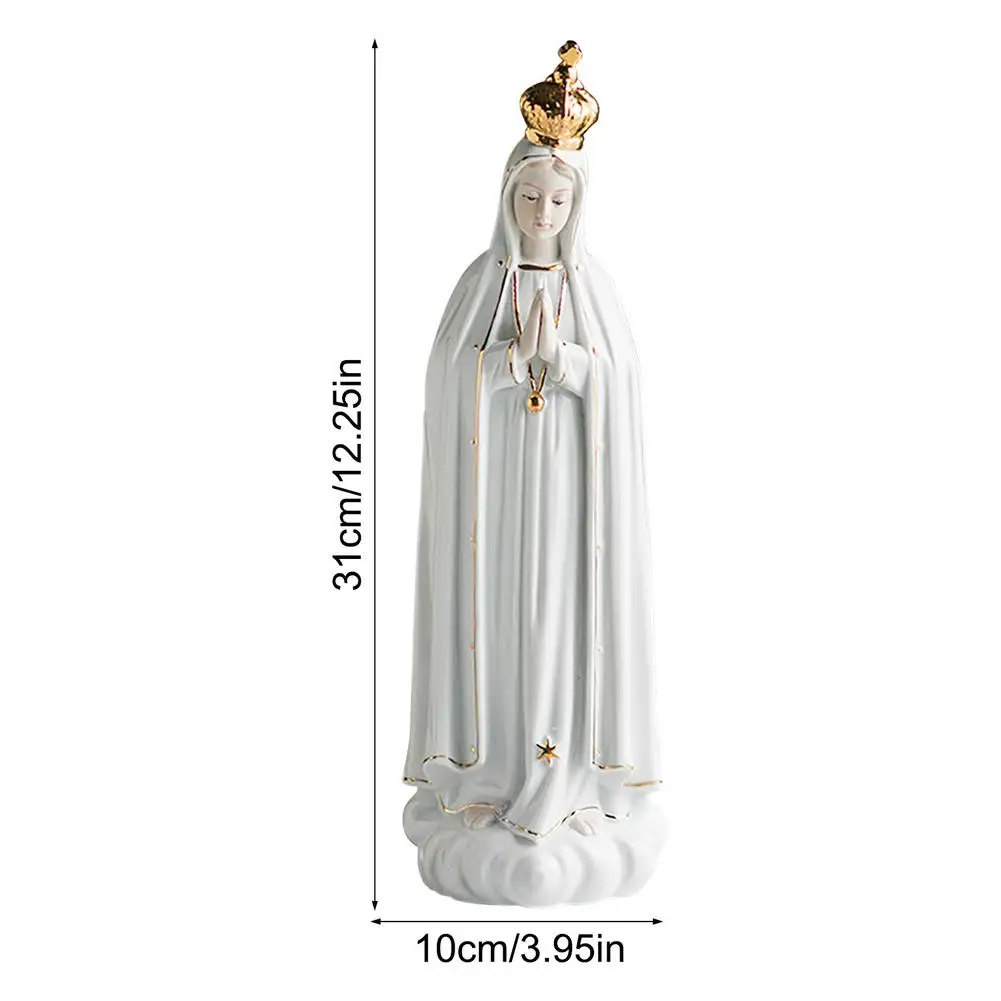 Ceramic Catholic Statue Our Lady Of Fatima Statue Virgin Mary Figure For Home Tabletop Catholic Home Decor Statue Resin Figurine
Ceramic Catholic Statue Our Lady Of Fatima Statue Virgin Mary Figure For Home Tabletop Catholic Home Decor Statue Resin Figurine