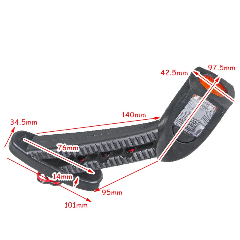 24V Car LED Side Marker Light Turn Signal Indicator Stop Lamp Waterproof Durable Outline Trailer Truck RV Lorry Caravan
24V Car LED Side Marker Light Turn Signal Indicator Stop Lamp Waterproof Durable Outline Trailer Truck RV Lorry Caravan