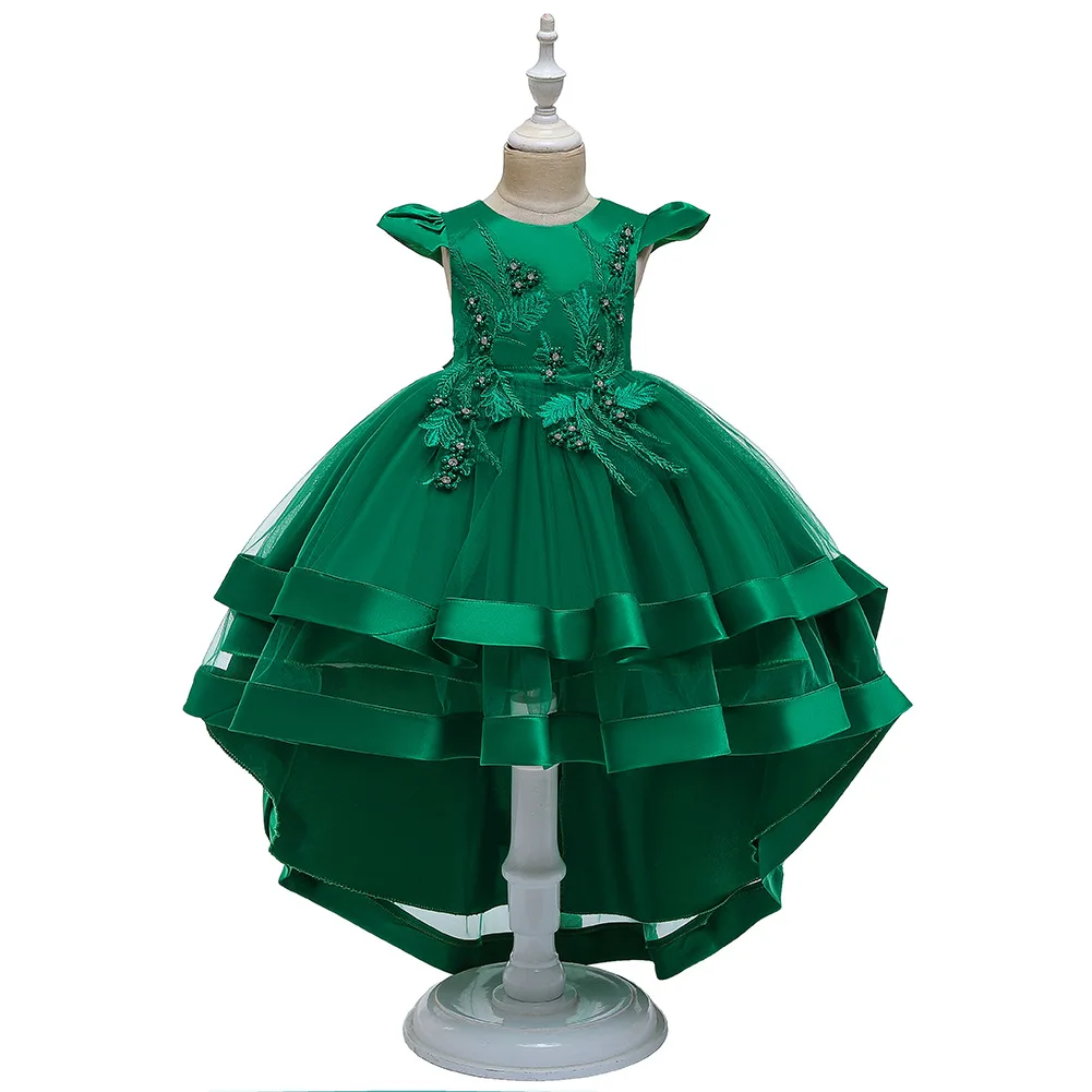 Princess Dress Solid Embroidery Flowers Leaves Bow Zipper Irregular Dresses Elegant Stylsih Girls Evening Clothing
Princess Dress Solid Embroidery Flowers Leaves Bow Zipper Irregular Dresses Elegant Stylsih Girls Evening Clothing