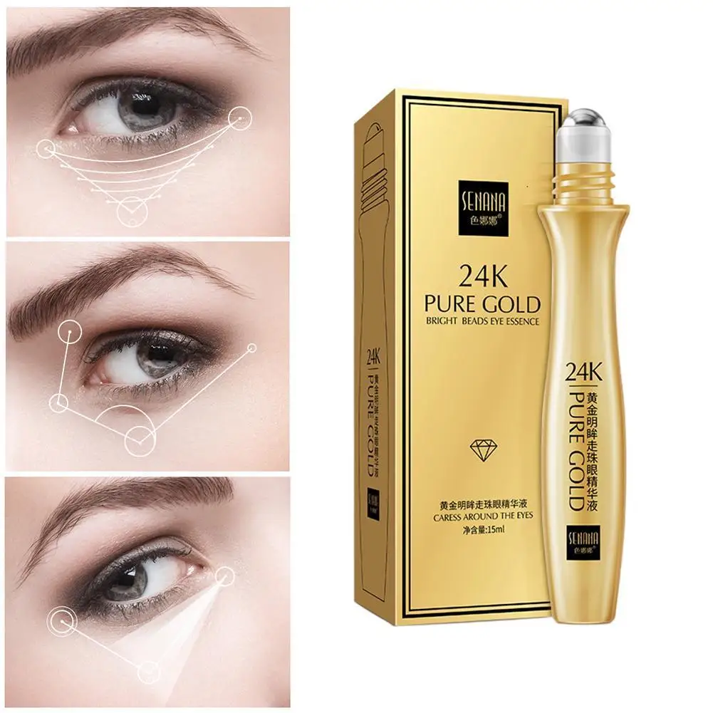 24K Gold Bright Eye Serum Massage Roll-on Eye Cream Anti Wrinkle Remove Dark Circles Moisturizing Hydrating Firming Eye Care
24K Gold Bright Eye Serum Massage Roll-on Eye Cream Anti Wrinkle Remove Dark Circles Moisturizing Hydrating Firming Eye Care